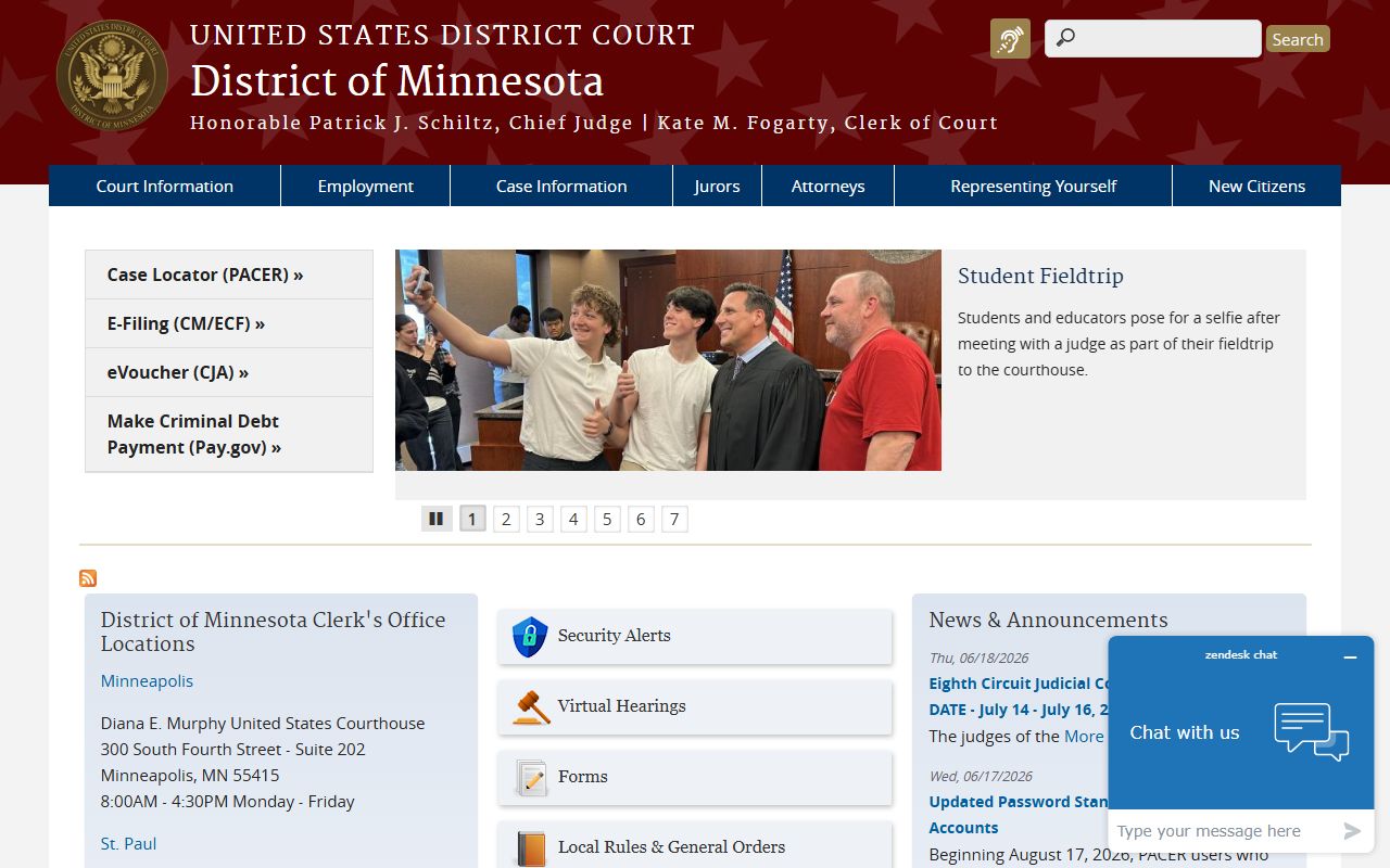 Becker County District Court federal district court distinction
