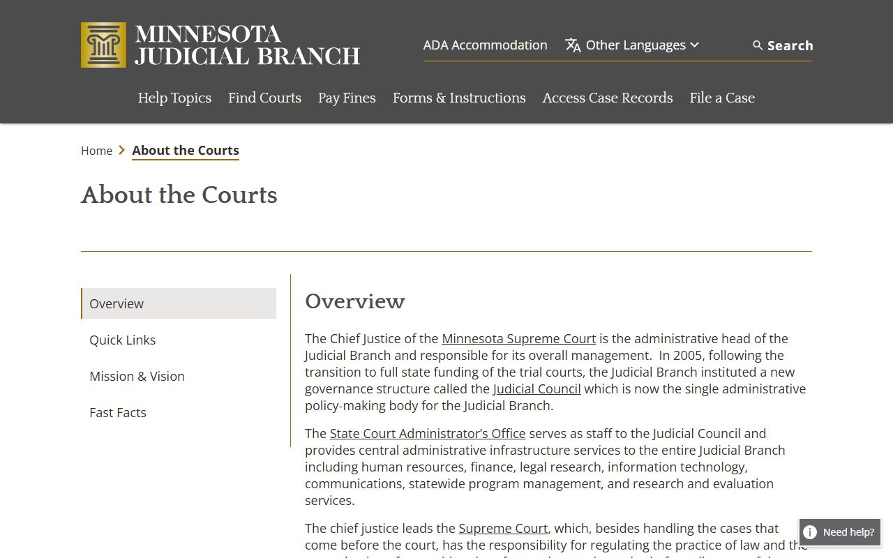 Minnesota court structure for Becker County court records